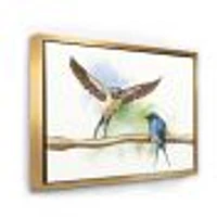 Two Barn Swallows Birds  Wall Art