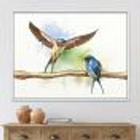 Two Barn Swallows Birds  Wall Art