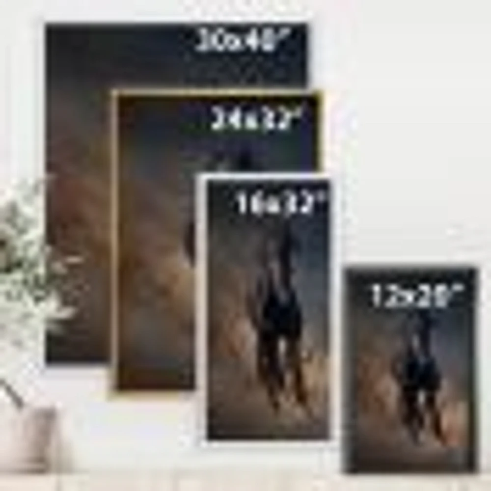 Portrait of Thoroughbred Nonius Stallion Horse I  Wall Art