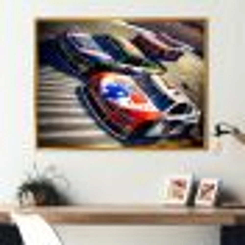 American Race Car Framed Wall Art