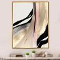 Minimalism Pink And Gold Cubic Fusion VII Wall Art