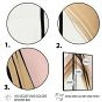 Minimalism Pink And Gold Cubic Fusion IX Wall Art