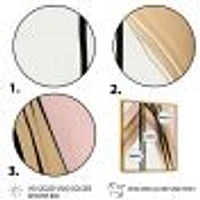 Minimalism Pink And Gold Cubic Fusion IX Wall Art