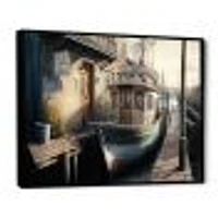 Rustic Port With A Fishing Boat IV Wall Art
