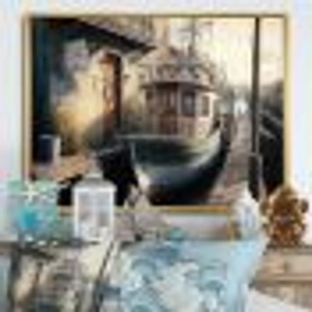 Rustic Port With A Fishing Boat IV Wall Art