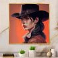 Western Cow Girl Wall Art