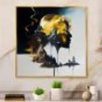 Double Explosure Of Man Dream Wall Art