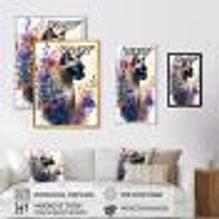 Cute Siamese Floral Art I Wall