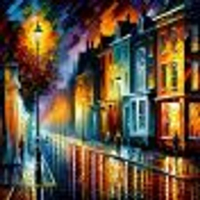 Colorful City Vibrant Radiant Wall Art