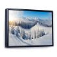 Winter Mountains Panorama  Wall Art
