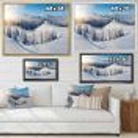 Winter Mountains Panorama  Wall Art