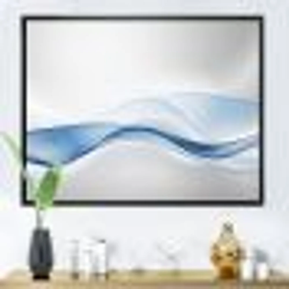 3D Wave of Water Splash  Digital Art Canvas Print