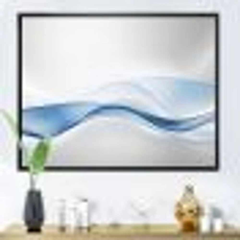 3D Wave of Water Splash  Digital Art Canvas Print
