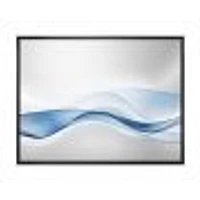 3D Wave of Water Splash  Digital Art Canvas Print