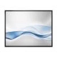 3D Wave of Water Splash  Digital Art Canvas Print