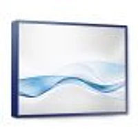 3D Wave of Water Splash  Digital Art Canvas Print