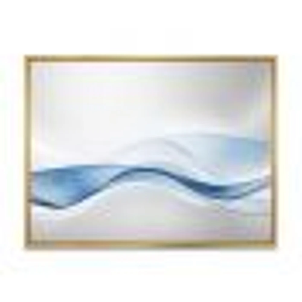 3D Wave of Water Splash  Digital Art Canvas Print