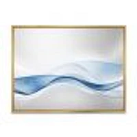 3D Wave of Water Splash  Digital Art Canvas Print