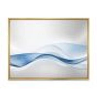 3D Wave of Water Splash  Digital Art Canvas Print