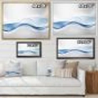 3D Wave of Water Splash  Digital Art Canvas Print