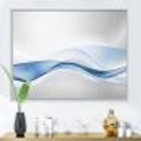 3D Wave of Water Splash  Digital Art Canvas Print