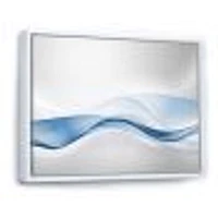 3D Wave of Water Splash  Digital Art Canvas Print