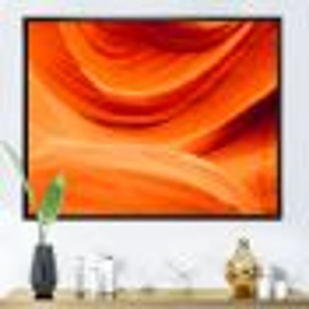 Antelope Canyon Orange Wall Canvas Print