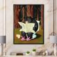 Bear the Woods  Digital Art Canvas Print