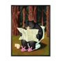Bear the Woods  Digital Art Canvas Print