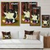 Bear the Woods  Digital Art Canvas Print