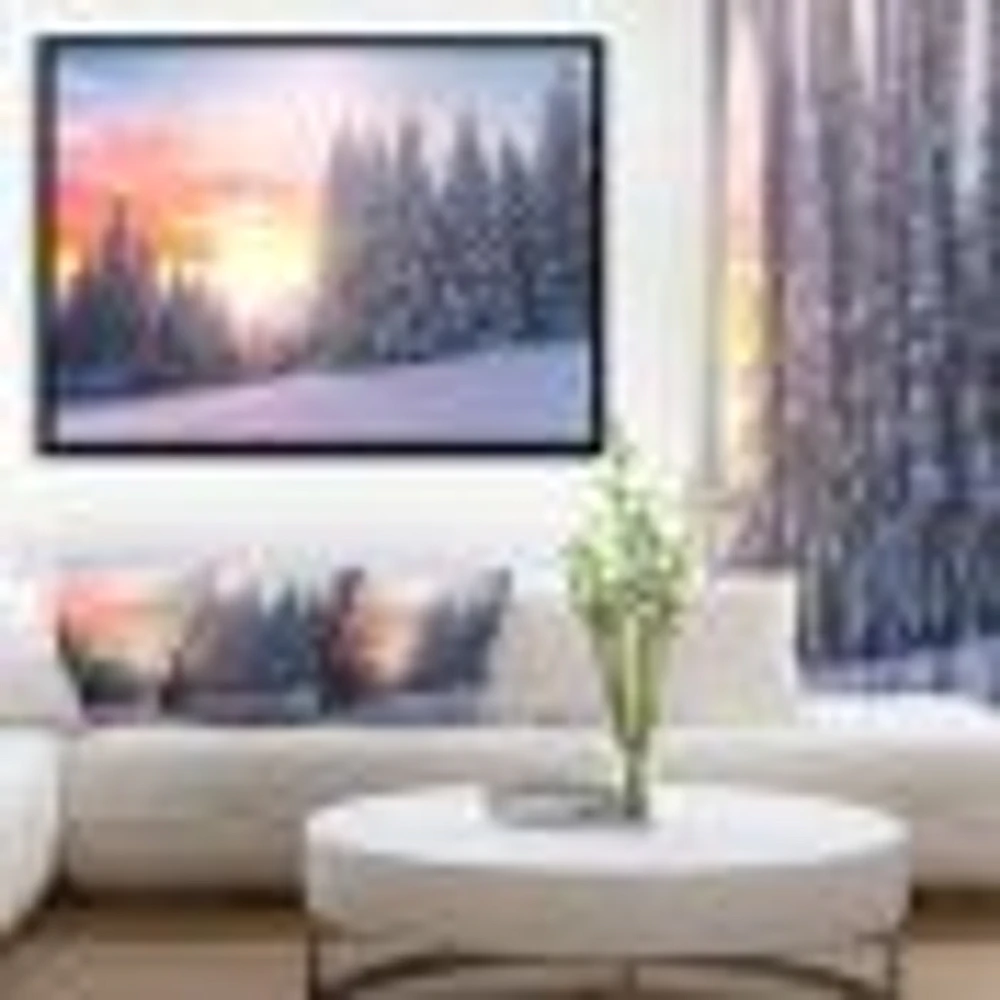 Winter Sunset Bulgaria Wall Art