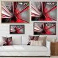 Fractal 3D Deep into Middle  Art Canvas Print