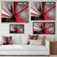 Fractal 3D Deep into Middle  Art Canvas Print