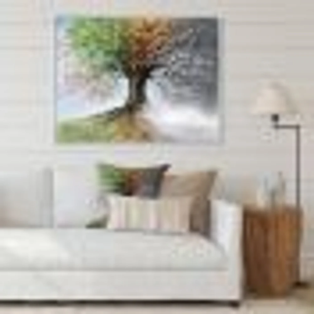 Toile imprimée « Tree with Four Seasons