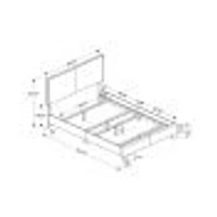Contemporary Upholstered Bedframe - Queen