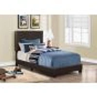 Contemporary Upholstered Bedframe - Twin