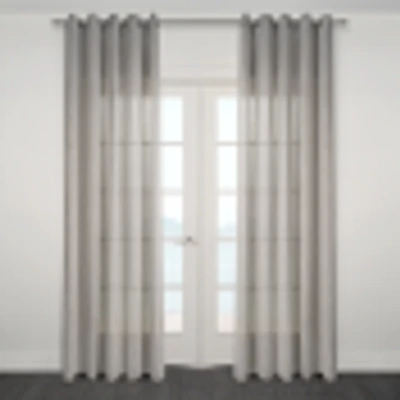 Novarra Wide Semi Sheer Jacquard Grommet Panel