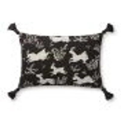 Loloi Zander Black and Ivory Cushion