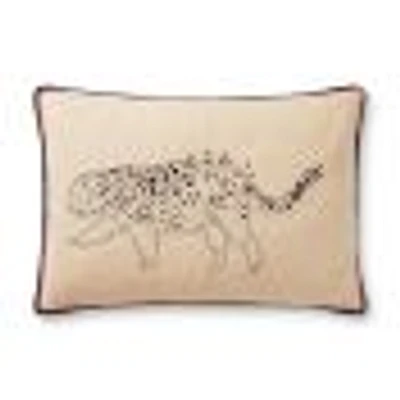 Loloi Roman Ivory and Black Cushion