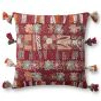 Loloi Marjo Pink and Multi Cushion