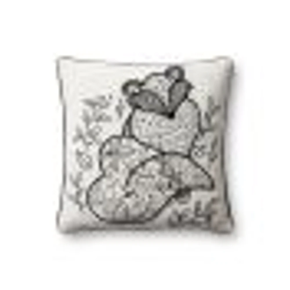 Loloi Grady Black and Natural Cushion