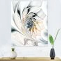 White Stained Glass  Wall Art Canvas
