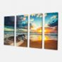 Beautiful Cloudscape over the Sea Canvas Art Print - 4-5 Panels
