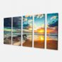 Beautiful Cloudscape over the Sea Canvas Art Print - 4-5 Panels