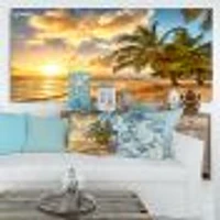 Gorgeous Beach of Island Barbados  Canvas Wall Art Print