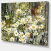 Daisies Flowers Under the Window  Wall Art