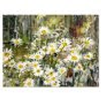 Daisies Flowers Under the Window  Wall Art