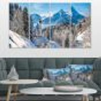 Winter the Bavarian Alps Canvas Wall Art - Panels
