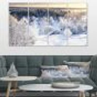 Beautiful Winter Panorama Canvas Wall Art