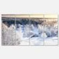 Beautiful Winter Panorama Canvas Wall Art